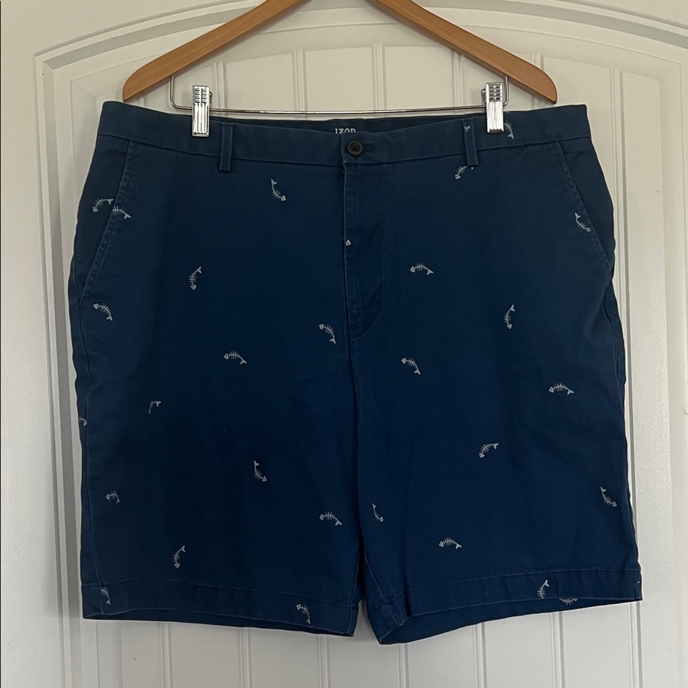 Izod Saltwater Stretch Shorts inseam 9.5 Size 38